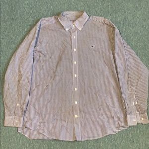 Vineyard Vines Whale Shirt - Checkered Purple - L